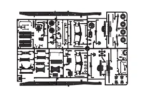 Italeri 1/24 Mercedes Benz 2238 6x4 Truck Scaled Plastic Model Kit image 59148