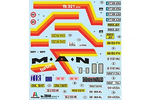 Italeri 1/24 Man F8 19.321 Truck Scaled Plastic Model Kit image 59153