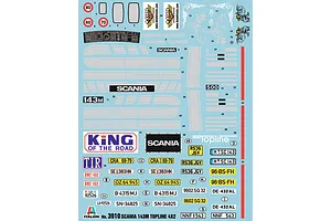 Italeri 1/24 Scania 143M Topline 4x2 Semi-Truck Scaled Plastic Model Kit image 59200