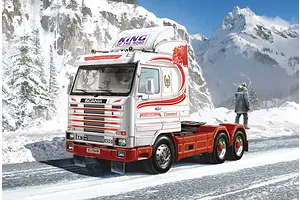 Italeri 1/24 Scania Streamline 143H 6x2 Truck Scaled Plastic Model Kit image 59245