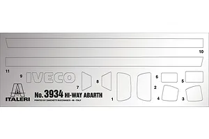 Italeri 1/24 Iveco Hi-Way E5 Abath Truck Scaled Plastic Model Kit image 59272