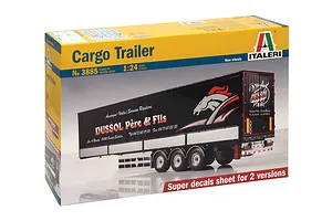 Italeri 1/24 Cargo Trailer Scaled Plastic Model Kit image 59295
