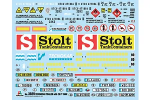 Italeri 1/24 Tecnokar 20' Tank Trailer Scaled Plastic Model Kit image 59315