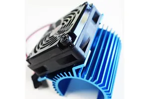 Hobbywing Blue Aluminium 36mm Heat Sink w/ Cooling Fan image 59370