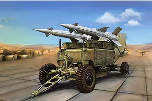 Trumpeter 1/35 Soviet 5P71 Launcher with 5V27 Missile Pechora (SA-3B Goa) Scaled Plastic Model Kit image 59496