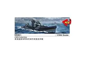 Trumpeter 1/350 HMS Colombo C-class Light Cruiser Scaled Plastic Model Kit image 3