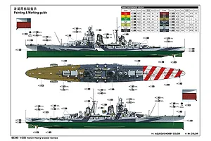 Trumpeter 1/350 Italian Heavy Cruiser Gorizia Scaled Plastic Model Kit image 9