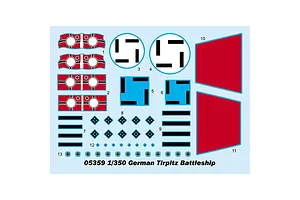 Trumpeter 1/350 German Tirpitz Battleship Scaled Plastic Model Kit image 59614