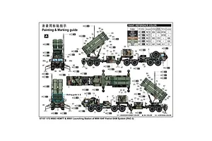 Trumpeter 1/72 M983 HEMTT and M901 Launching Station of MIM-104F Patriot SAM System PAC-3 Scaled Plastic Model Kit image 59651