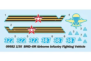 Trumpeter 1/35 BMD-4M Airborne Infantry Fighting Vehicle Scaled Plastic Model Kit image 59656