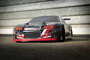 HPI E10 Fail Crew Nissan Skyline R34 GT-R RC Drift Car Electric 4WD 1/10 Scale RTR image 59672