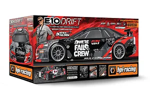 HPI E10 Fail Crew Nissan Skyline R34 GT-R RC Drift Car Electric 4WD 1/10 Scale RTR image 59676
