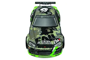 HPI Micro RS4 Fail Crew Nissan Skyline R34 GT-R RC Drift Car Electric 4WD 1/18 RTR image 59681