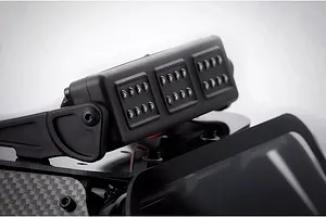 Rovan Black Steel GT Sand Rail Baja Roll Cage w/ Painted Black Panels, LED Light Bar & Spare Tyre Mount image 59783