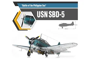 Academy 1/48 USN SBD-5 "??Battle of the Philippine Sea" Bomber Scale Plastic Model Kit image 59799