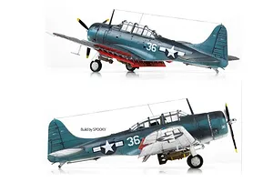 Academy 1/48 USN SBD-5 "??Battle of the Philippine Sea" Bomber Scale Plastic Model Kit image 59802