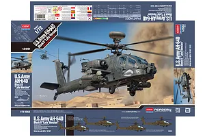 Academy 1/72 US Army Apache AH-64D Block II Late Version Helicopter Scaled Plastic Model Kit image 59835