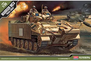 Academy 1/35 Desert Warrior MCV Iraq 2003 Armoured Tank Scaled Plastic Model Kit image 59911