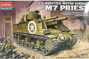 Academy 1/35 M7 Priest Tank Scaled Plastic Model Kit image 59916