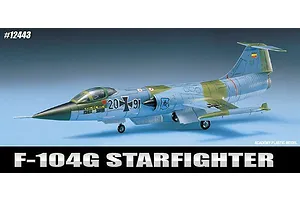 Academy 1/72 F104G Lockheed Starfighter 1619 Fighter-Bomber Scale Plastic Model Kit