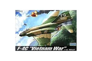 Academy 1/48 F-4C Phantom II Vietnam War Fighter Scaled Plastic Model Kit image 60015