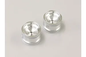 Kyosho 1.7" Shiny Chrome Rear Rims 2Pcs image 60038