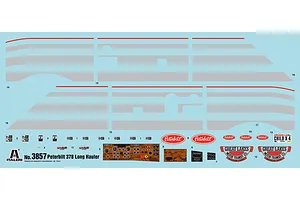 Italeri 1/24 Peterbilt 378 Long Hauler Scaled Plastic Model Kit image 60201