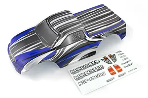 HSP 1/10 Lion Truck Painted Blue Body Shell image 60231