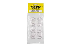 Yeah Racing Front Plastic Narrow Rim Set For 1/28 Kyosho Mini-Z AWD - White image 60333
