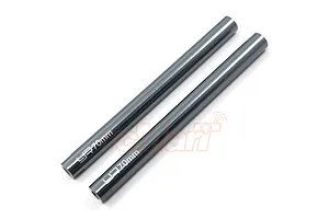 Yeah Racing Gunmetal Aluminium 6x70mm Linkages w/ 3mm Thread 2Pcs