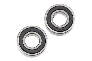 Axial 5x11x4mm Rubber Shielded Ball Bearings 2Pcs