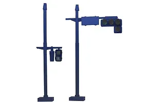 Fujimi 1/24 The Signal Set Special Edition (Vehicle Signal / Crosswalk Signal, Blue) Scaled Accessories