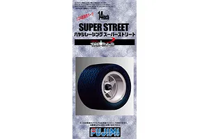 Fujimi 1/24 14inch Hayashi Super Street Tyre &amp; Rim Set (Wheel-48) Scaled Plastic Model Kit