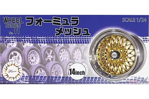 Fujimi 1/24 Volk Mesh 14inch Rims Scaled Plastic Model Kit image 60666