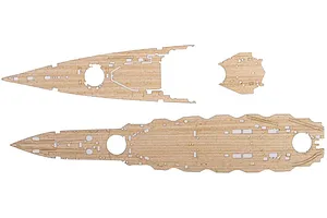Fujimi 1/700 Wood Deck Seal for IJN Hiei Battleship (w/Ship Name Plate) Detail Up Set image 60718