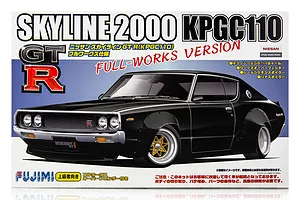 Fujimi 1/24 Nissan Skyline GT-R Full-Works Over Fender Race Scaled Plastic Model Kit