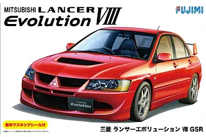 Fujimi 1/24 Mitsubishi Lancer Evolution VIII GSR w/ Window Frame Masking Scaled Plastic Model Kit
