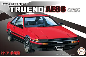 Fujimi 1/24 Toyota Sprinter Trueno (2 Door GT/APEX Early Production) Scaled Plastic Model Kit image 60786