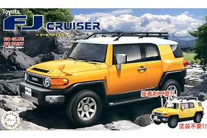 Fujimi 1/24 Toyota FJ Cruiser Scaled Plastic Model Kit - Two-tone Yellow image 60804