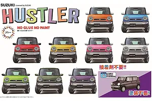 Fujimi 1/24 Suzuki Hustler (G/Moonlight Violet Pearl Metallic) Scaled Plastic Model Kit