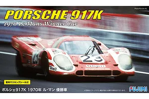 Fujimi 1/24 1970 Porsche 917K LeMans Winner w/ Window Frame Masking Scaled Plastic Model Kit