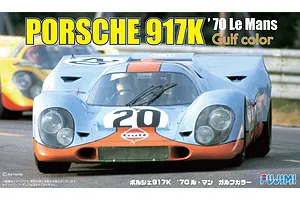 Fujimi 1/24 1970 Porsche 917K Le Mans Gulf Livery Scaled Plastic Model Kit
