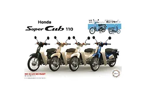 Fujimi 1/12 Honda Super Cub110 Street (Bonnie Blue) Scaled Plastic Model Kit