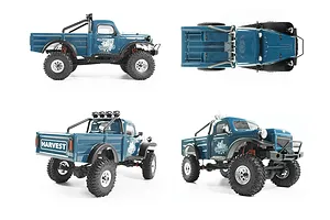 Hobby Plus CR-18 Harvest RC Rock Crawler Electric 4WD 1/18 Scale RTR - Blue image 61079
