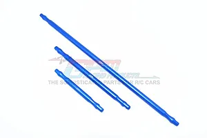 GPM Blue Aluminium Front/Centre/Rear Chassis Support Brace Set image 61213