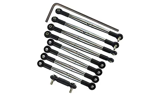 GPM Stainless Steel Traxxas Mini E-Revo Complete Tie Rod Set w/ Allen Key