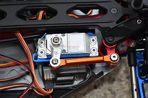 GPM Black Aluminium Losi Lazernut/Tenacity Steering Tie Rod and Servo Horn Set w/ Hardware image 3