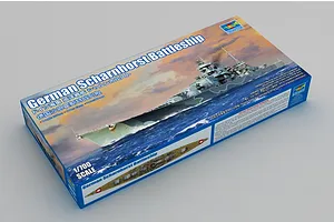 Trumpeter 1/700 German Scharnhorst Battleship Scaled Plastic Model Kit image 61518