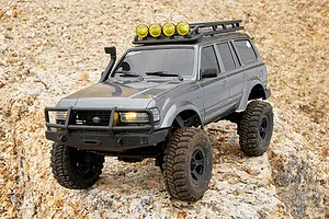 FMS Toyota Land Cruiser 80 RC Rock Crawler Electric 4WD 1/18 Scale RTR - Grey image 61607