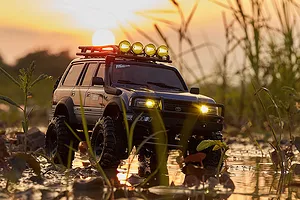 FMS Toyota Land Cruiser 80 RC Rock Crawler Electric 4WD 1/18 Scale RTR - Grey image 61609